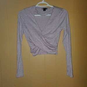 Pale purple crop top